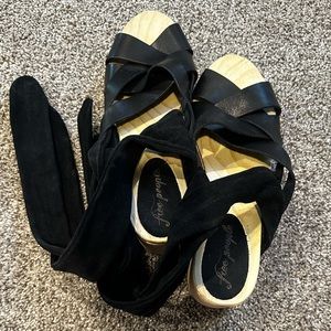 Free People Emmy Wrap Clog Sandals